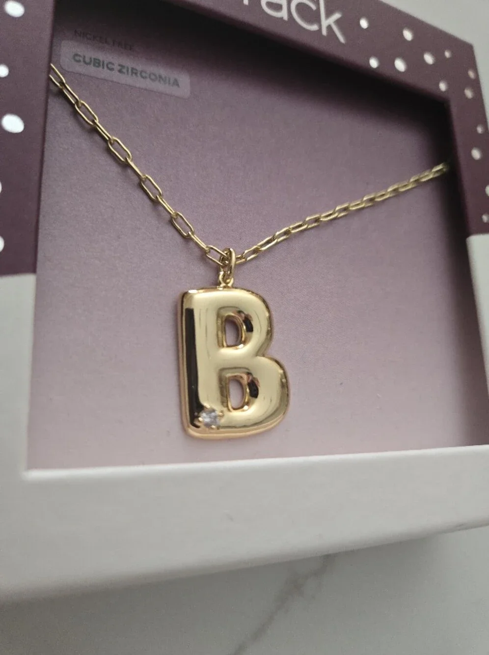 Nordstrom Kids Gold 'K' Initial Necklace